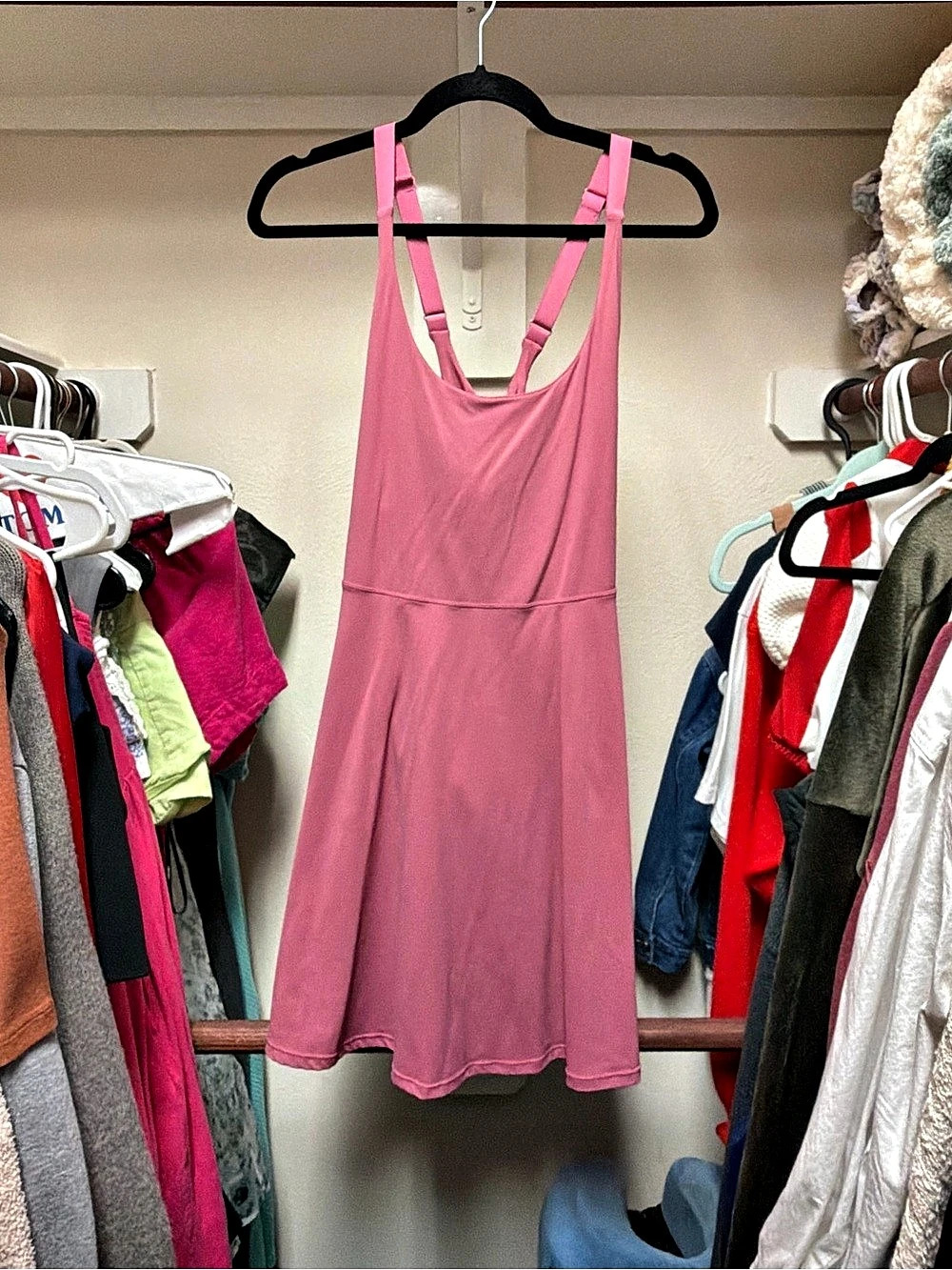 Athletic Dress Pink Maxi Dress